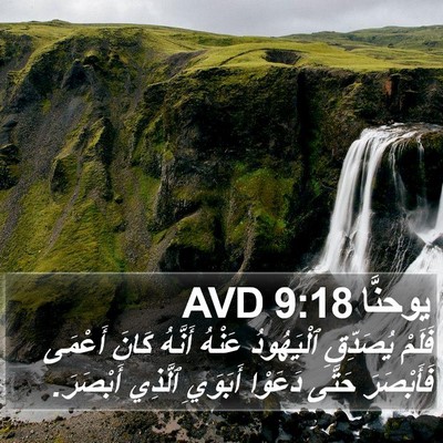 يوحنَّا 9:18 AVD Bible Verse Image
