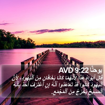 يوحنَّا 9:22 AVD Bible Verse Image