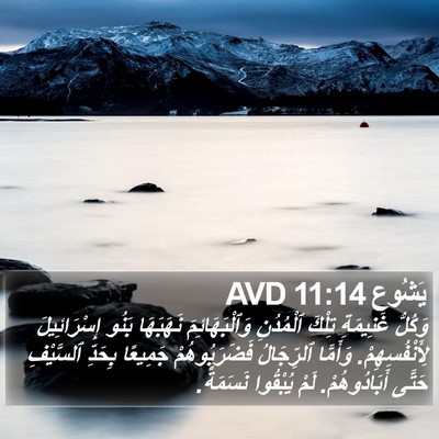 يَشُوع 11:14 AVD Bible Verse Image