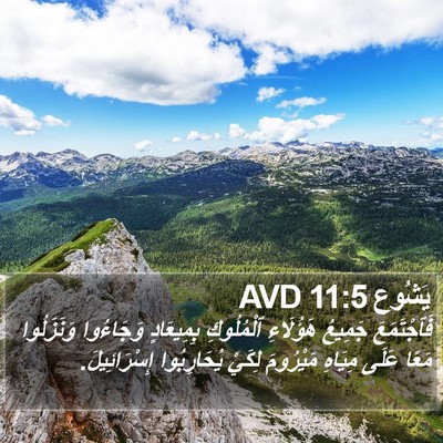 يَشُوع 11:5 AVD Bible Verse Image