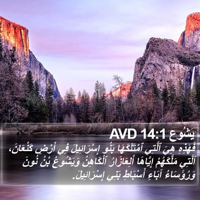 يَشُوع 14:1 AVD Bible Verse Image