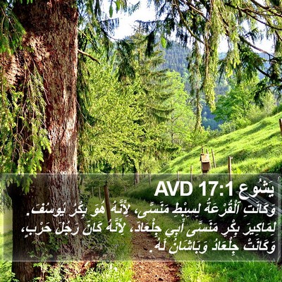 يَشُوع 17:1 AVD Bible Verse Image