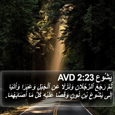 يَشُوع 2:23 AVD Bible Verse Image