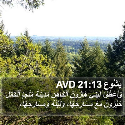 يَشُوع 21:13 AVD Bible Verse Image