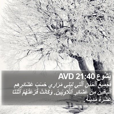 يَشُوع 21:40 AVD Bible Verse Image