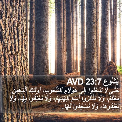 يَشُوع 23:7 AVD Bible Verse Image