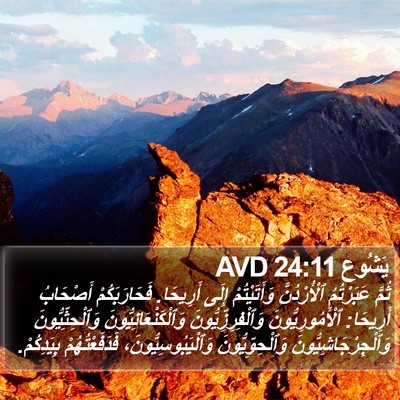يَشُوع 24:11 AVD Bible Verse Image
