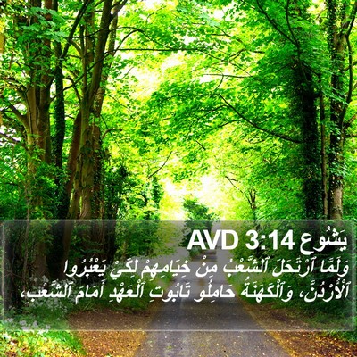 يَشُوع 3:14 AVD Bible Verse Image