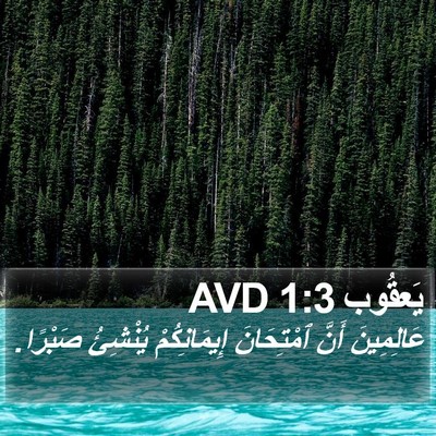 يَعقُوب 1:3 AVD Bible Verse Image