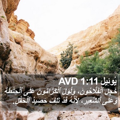 يُوئِيل 1:11 AVD Bible Verse Image