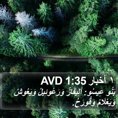 ١ أخبار 1:35 AVD Bible Verse Image