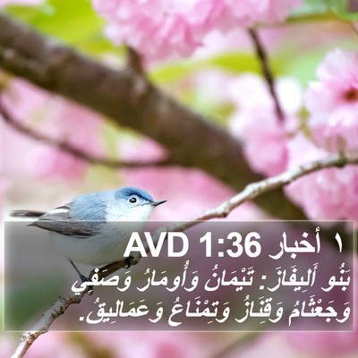 ١ أخبار 1:36 AVD Bible Verse Image