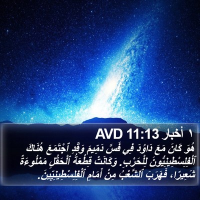 ١ أخبار 11:13 AVD Bible Verse Image