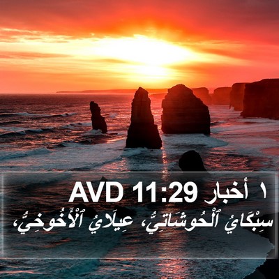١ أخبار 11:29 AVD Bible Verse Image