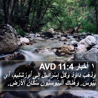 ١ أخبار 11:4 AVD Bible Verse Image
