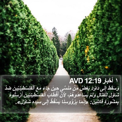 ١ أخبار 12:19 AVD Bible Verse Image