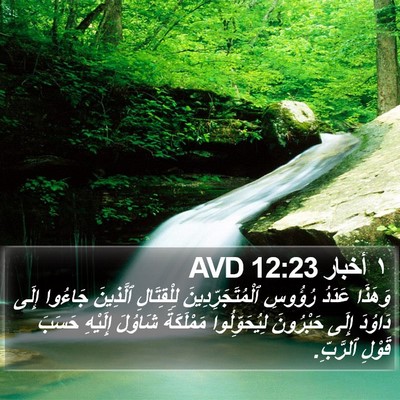 ١ أخبار 12:23 AVD Bible Verse Image
