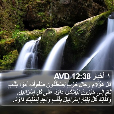 ١ أخبار 12:38 AVD Bible Verse Image