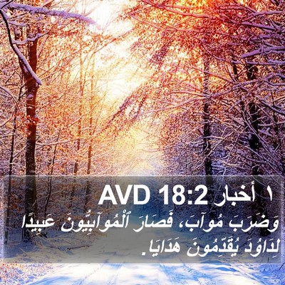 ١ أخبار 18:2 AVD Bible Verse Image