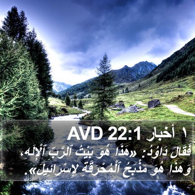 ١ أخبار 22:1 AVD Bible Verse Image