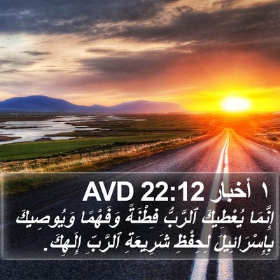 ١ أخبار 22:12 AVD Bible Verse Image