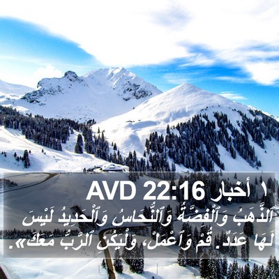 ١ أخبار 22:16 AVD Bible Verse Image