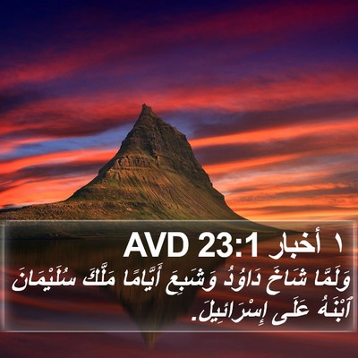 ١ أخبار 23:1 AVD Bible Verse Image