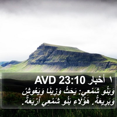 ١ أخبار 23:10 AVD Bible Verse Image