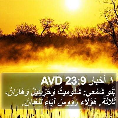 ١ أخبار 23:9 AVD Bible Verse Image