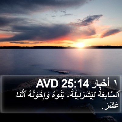 ١ أخبار 25:14 AVD Bible Verse Image