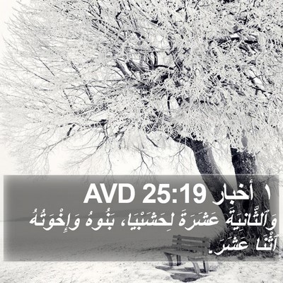 ١ أخبار 25:19 AVD Bible Verse Image