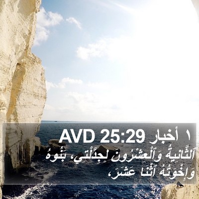 ١ أخبار 25:29 AVD Bible Verse Image