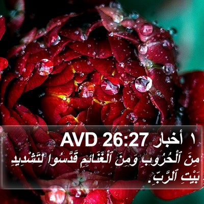 ١ أخبار 26:27 AVD Bible Verse Image