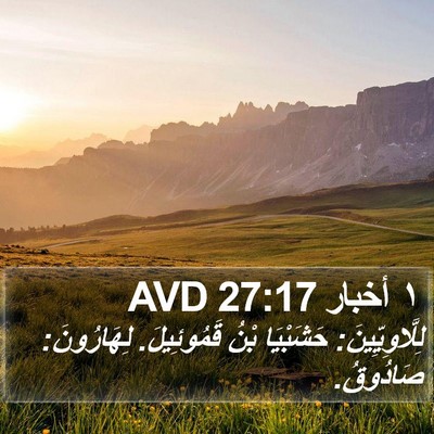 ١ أخبار 27:17 AVD Bible Verse Image