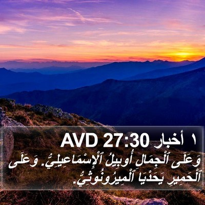١ أخبار 27:30 AVD Bible Verse Image