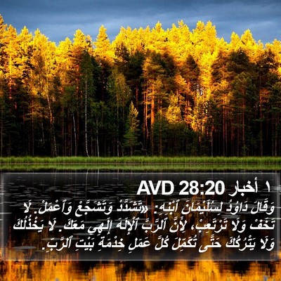 ١ أخبار 28:20 AVD Bible Verse Image