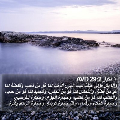 ١ أخبار 29:2 AVD Bible Verse Image