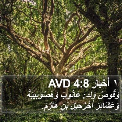 ١ أخبار 4:8 AVD Bible Verse Image