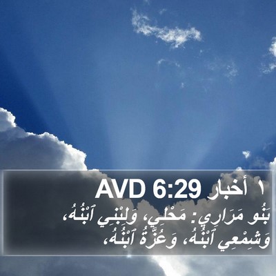 ١ أخبار 6:29 AVD Bible Verse Image