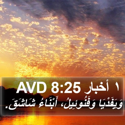 ١ أخبار 8:25 AVD Bible Verse Image