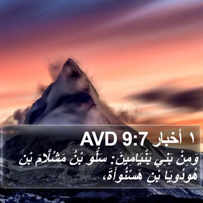 ١ أخبار 9:7 AVD Bible Verse Image