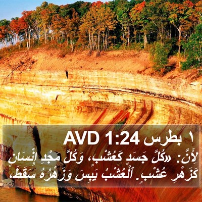 ١ بطرس 1:24 AVD Bible Verse Image