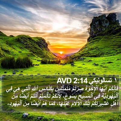 ١ تسالونيكي 2:14 AVD Bible Verse Image
