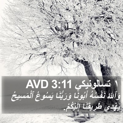 ١ تسالونيكي 3:11 AVD Bible Verse Image