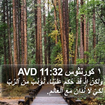 ١ كورنثوس 11:32 AVD Bible Verse Image