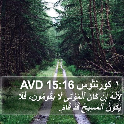 ١ كورنثوس 15:16 AVD Bible Verse Image