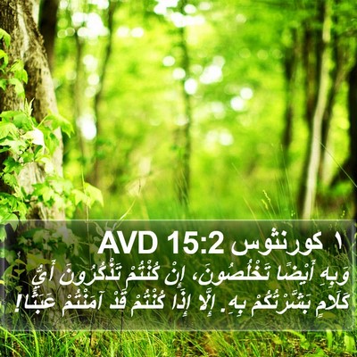 ١ كورنثوس 15:2 AVD Bible Verse Image