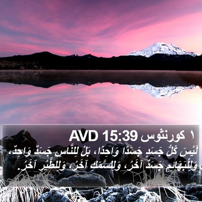 ١ كورنثوس 15:39 AVD Bible Verse Image