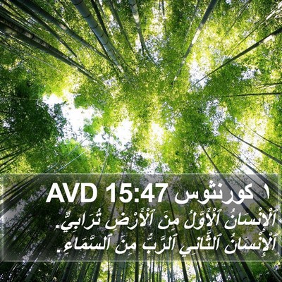١ كورنثوس 15:47 AVD Bible Verse Image