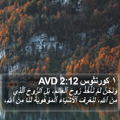 ١ كورنثوس 2:12 AVD Bible Verse Image